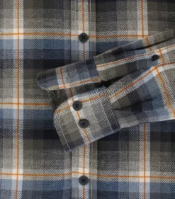 Flanellhemd blau