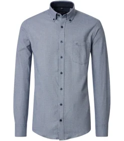 Flanellhemd blau