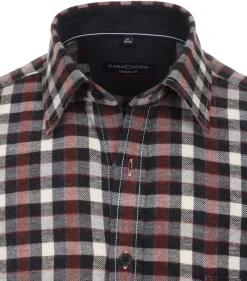 Flanellhemd braun