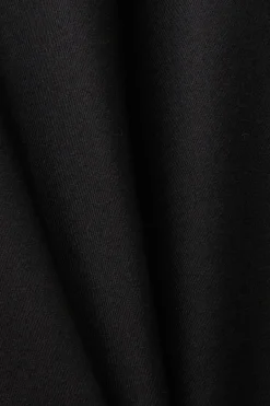 Flanellhose mit geschlitztem Beinsaum black