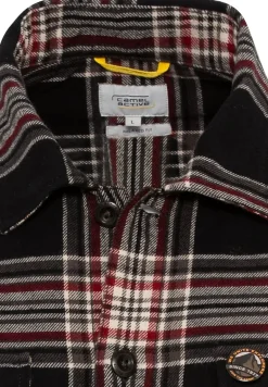 Flanell Overshirt im Karomuster anthra