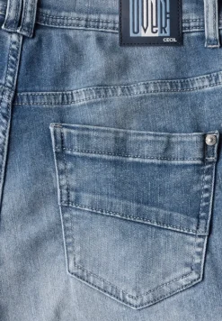 Flared Leg Jeans light blue washed