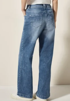 Flared Leg Jeans light blue washed