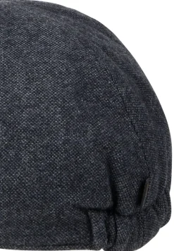 Flat Cap aus Wolle und Polyester mit Baumwollfutter rock grey