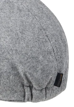 Flat Cap aus Wolle und Polyester mit Baumwollfutter stone gray