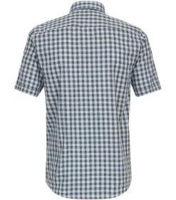 Freizeithemd Kurzarm blau