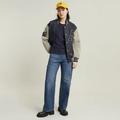 Front seam r t ls wmn osaka blue