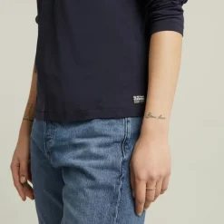 Front seam r t ls wmn osaka blue