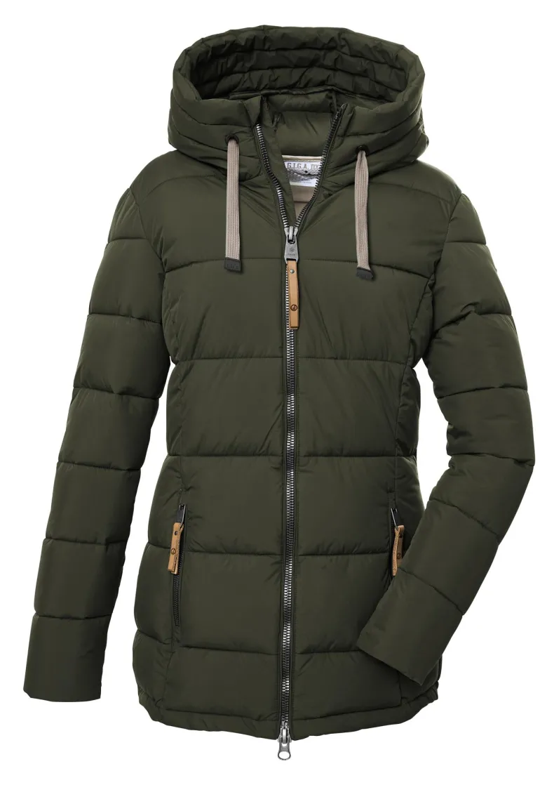 Funktionsjacke in Daunenoptik 00756- dunkeloliv