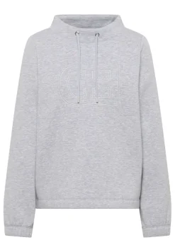 Funnelneck Sweatshirt luna grey melange