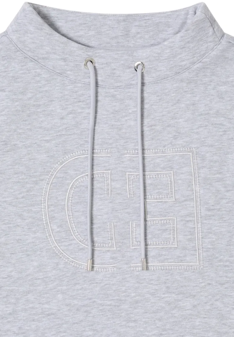 Funnelneck Sweatshirt luna grey melange