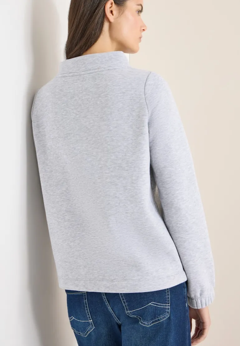 Funnelneck Sweatshirt luna grey melange