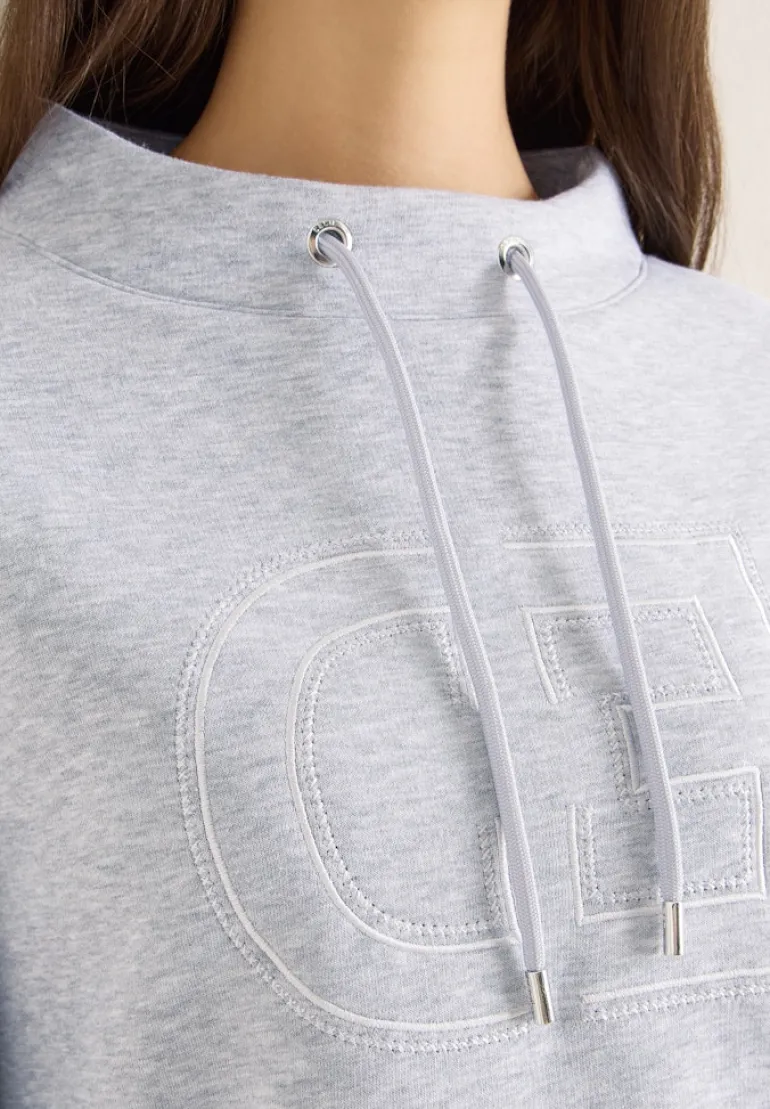 Funnelneck Sweatshirt luna grey melange