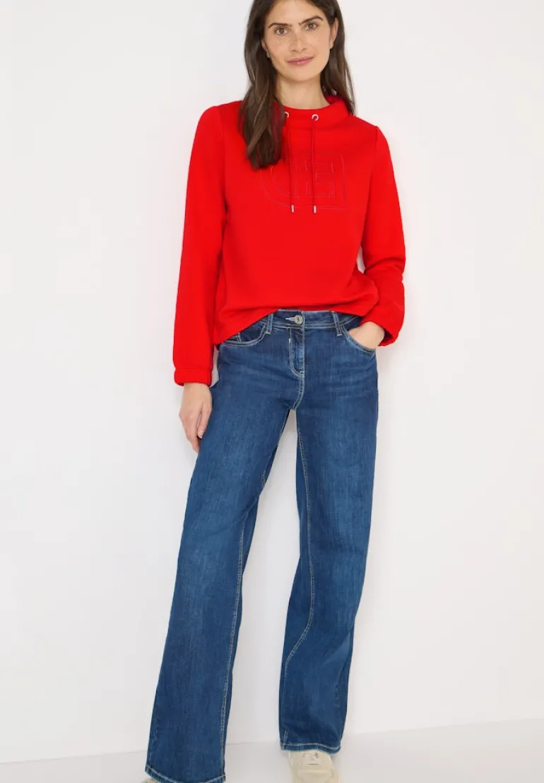 Funnelneck Sweatshirt pumkin orange