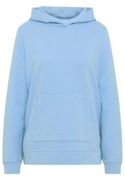 Garment dyed Hoodie light sky blue