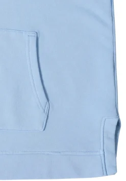 Garment dyed Hoodie light sky blue