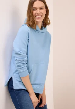 Garment dyed Hoodie light sky blue