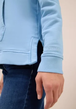 Garment dyed Hoodie light sky blue