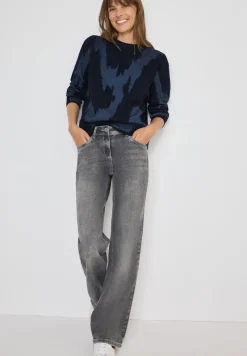 Gemusterter Pullover urban dark blue