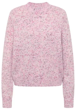 Gemusterter Strickpullover dark blossom melange