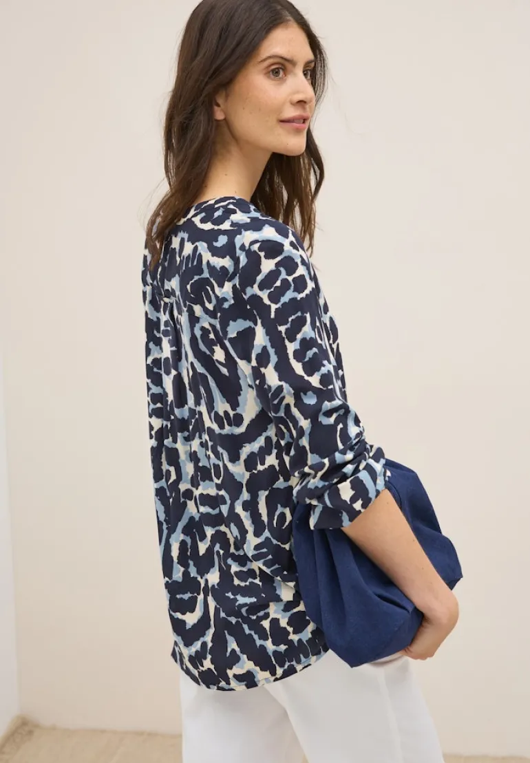 Gemusterte Tunika urban dark blue