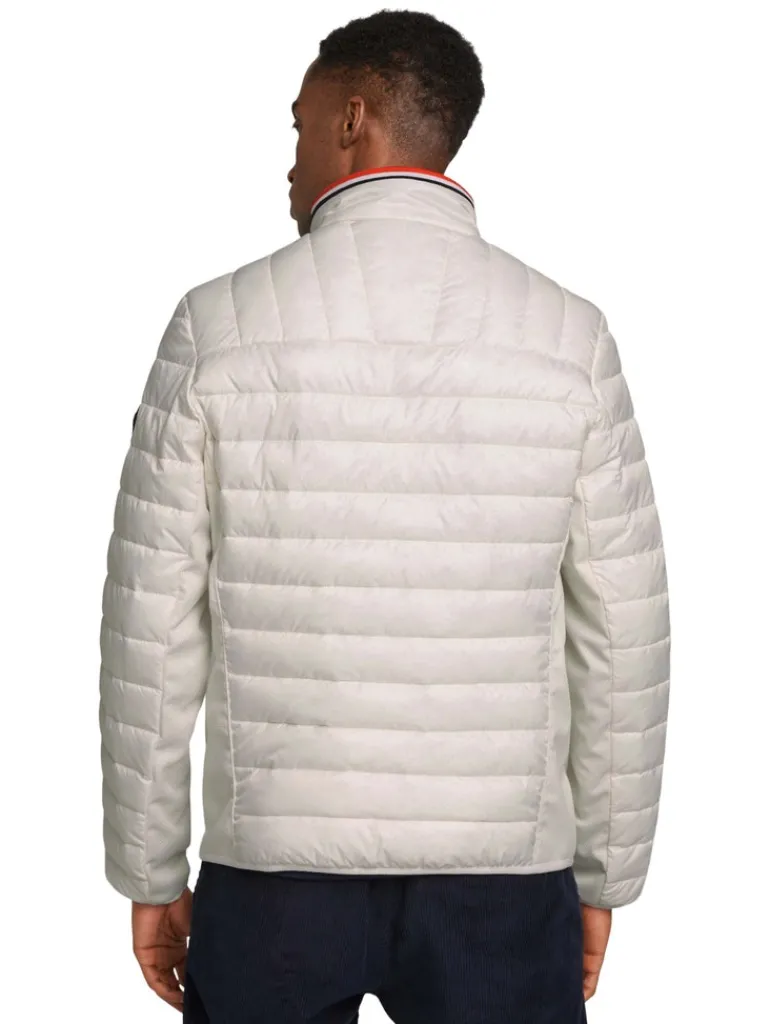 Gesteppte Hybrid Jacke off white