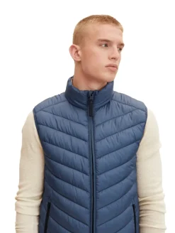 Gesteppte Weste china blue