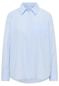 Gestreifte Hemdbluse light sky blue