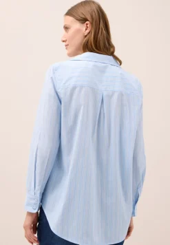 Gestreifte Hemdbluse light sky blue