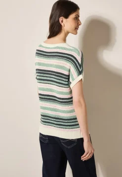 Gestreifter Pullover slate khaki