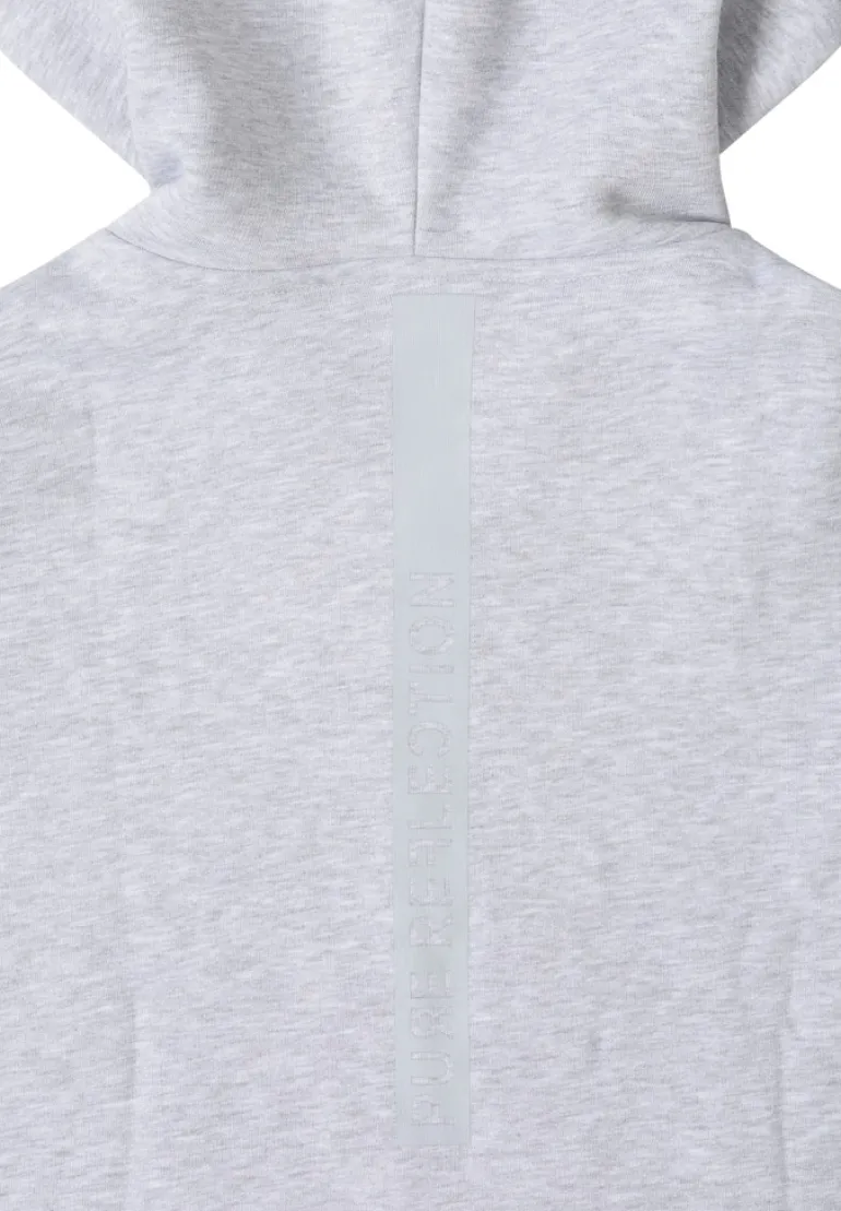 Glitzernde Hoodie Sweatjacke luna grey melange