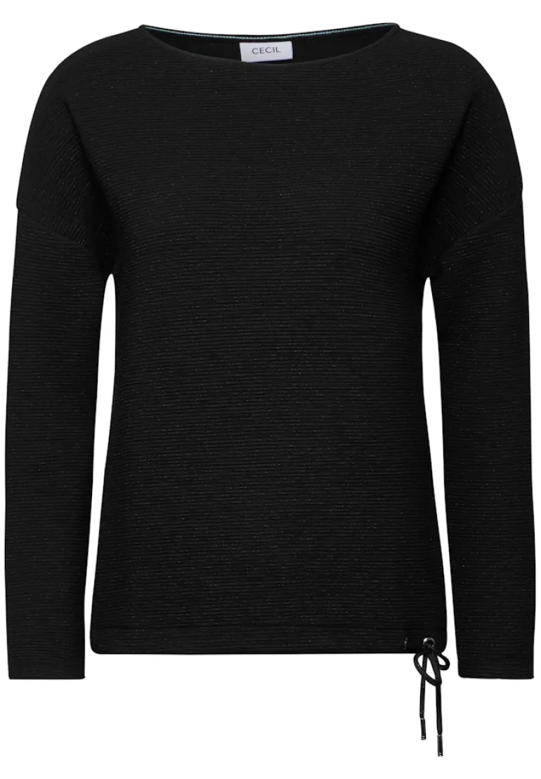 Glitzerndes Ottoman Shirt black