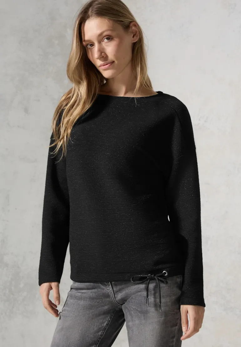 Glitzerndes Ottoman Shirt black