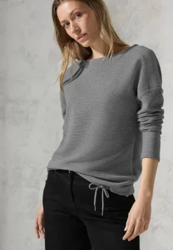 Glitzerndes Ottoman Shirt platinum grey mel.