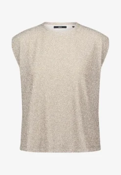 Glitzer-Shirt mit Rundhalsausschnitt french oak