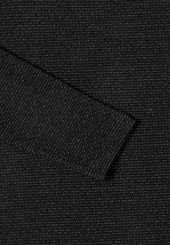 Glitzer Strukturshirt black