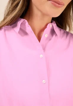 Hemdbluse in Unifarbe cherry blossom pink