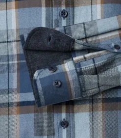 Hemdjacke blau