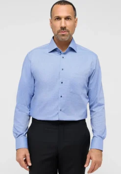 Hemd Langarm blau