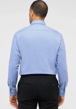 Hemd Langarm blau