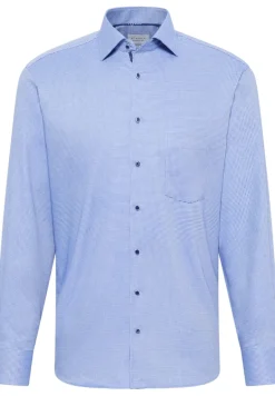Hemd Langarm blau