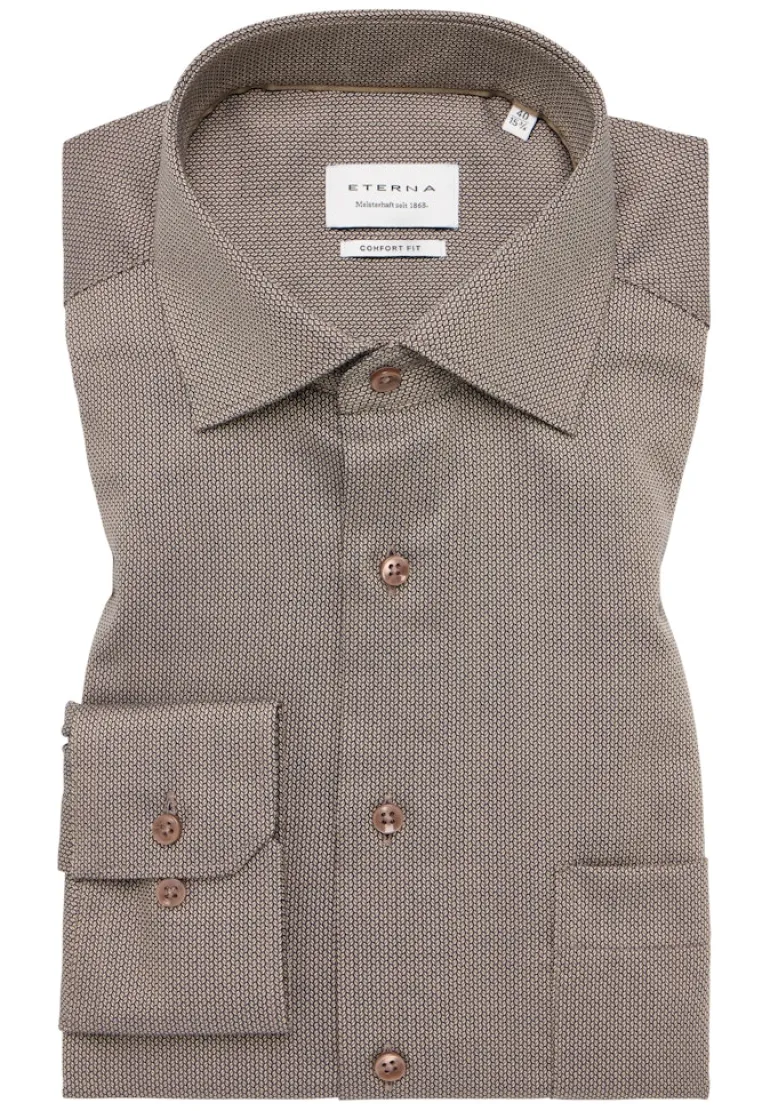 Hemd Langarm cognac