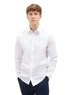 Hemd mit Kentkragen white