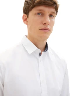 Hemd mit Kentkragen white