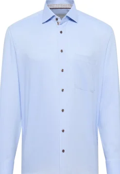 Hemd Natté Langarm hellblau