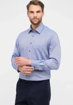Hemd Natté Langarm navy