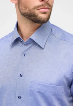 Hemd Natté Langarm navy
