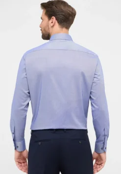 Hemd Natté Langarm navy