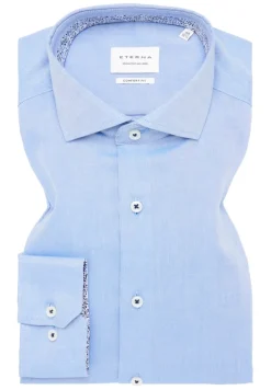 Hemd Oxford Langarm blau