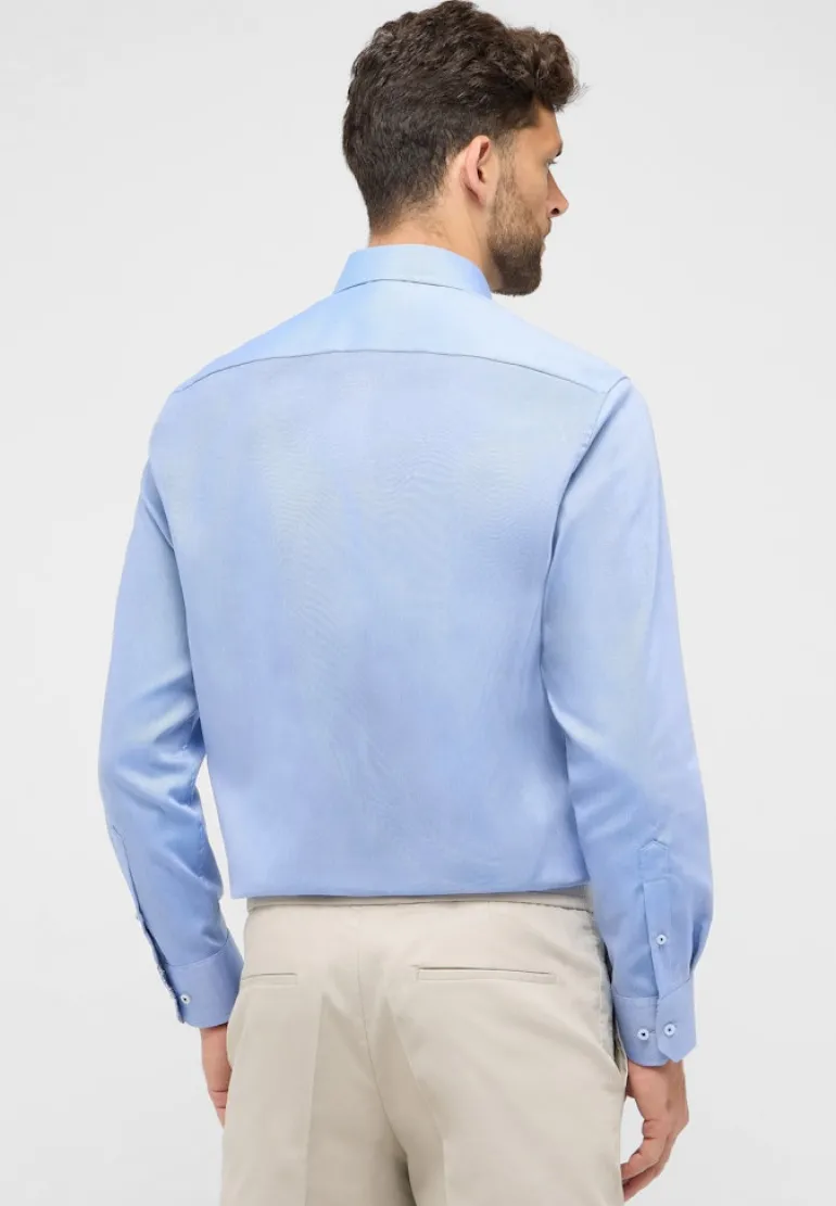 Hemd Oxford Langarm blau